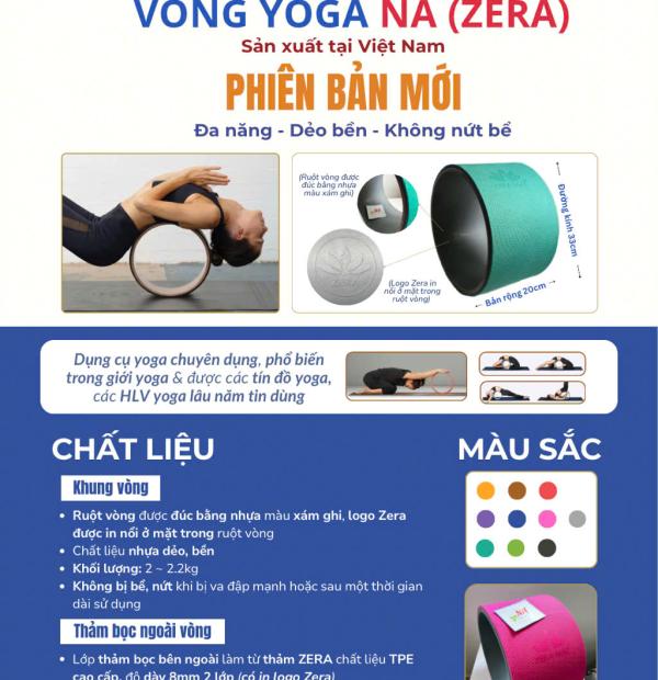 VÒNG TẬP YOGA NA (ZERA) VIỆT NAM - BẢN LỚN 20CM