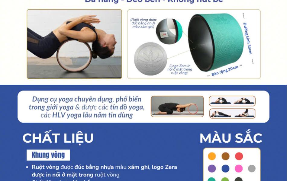 VÒNG TẬP YOGA NA (ZERA) VIỆT NAM - BẢN LỚN 20CM